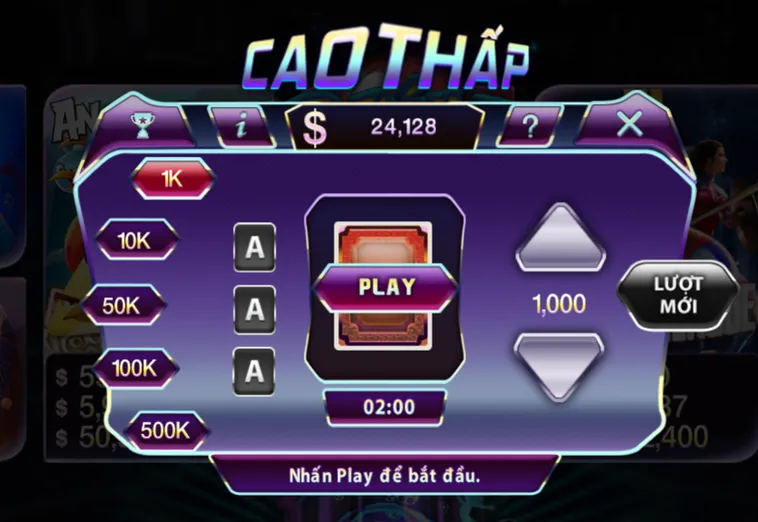 Minigame Cao Thấp Tại 789Club Hướng Dẫn Cách Chơi Và Chiến Thuật Chiến Thắng