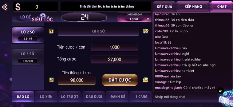 Trải Nghiệm Cá Cược Lô Đề Siêu Tốc Tại 789Club Nhanh Chóng Hiệu Quả