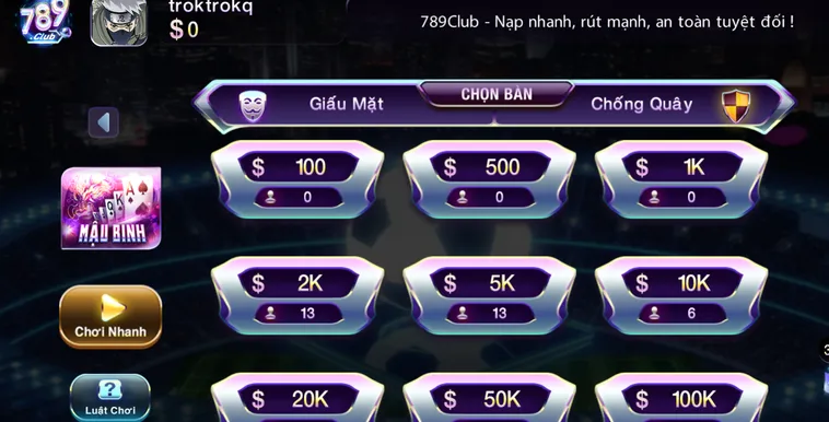 Mậu Binh Tại 789Club Trải Nghiệm Đấu Trí Đỉnh Cao Cho Mọi Người Chơi