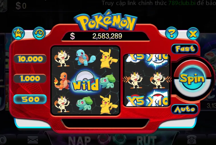 Minigame Pokemon Tại 789Club Khám Phá Hành Trình Săn Thưởng Đầy Kỳ Thú