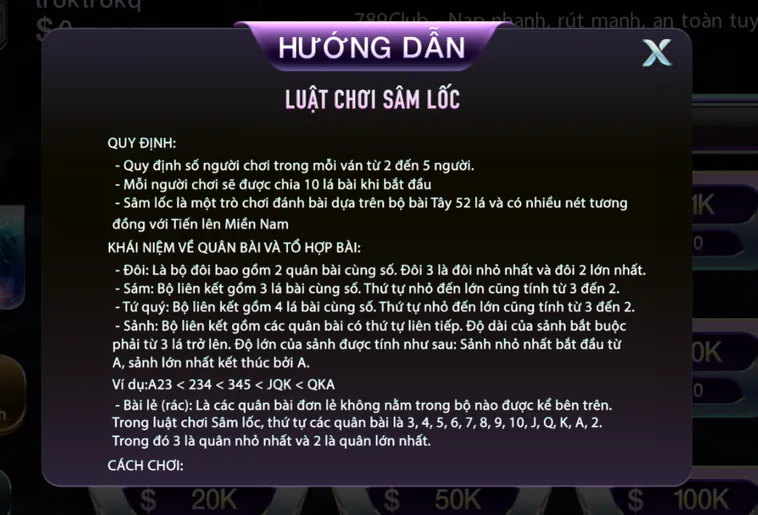 Hướng Dẫn Chơi Sâm Tại 789Club Đấu Trí Kịch Tính Và Nhận Thưởng Lớn Mỗi Ngày