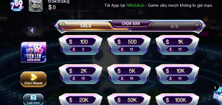 Hướng Dẫn Tham Gia Chơi Tiến Lên Miền Nam Tại 789Club Đạt Tỷ Lệ Thắng Cao